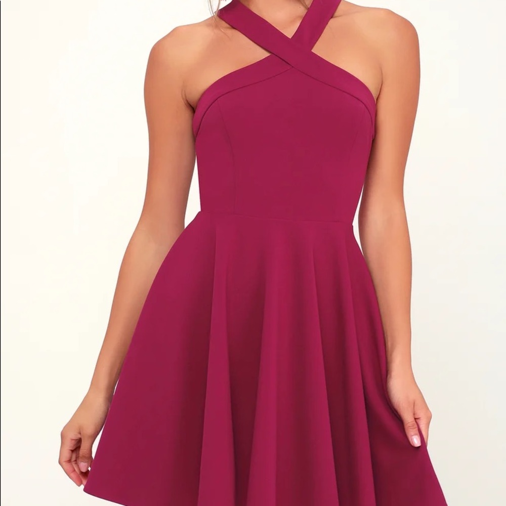 Lulus “The way you look tonight” halter dress